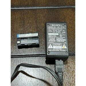 Sony AC-VF10 Power Adapter & NP-FS11 Battery Cybershot Camera Handycam Camcorder